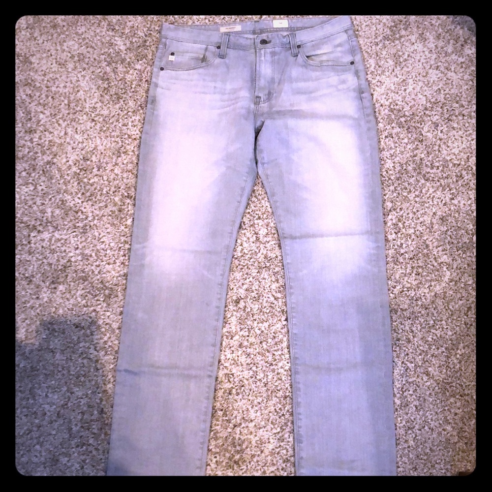 AG Grey Fitted Jeans